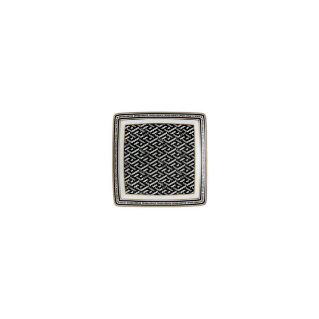 Coppetta quadrata cm 12 Versace La Greca Signature Black 11940-403765-15253