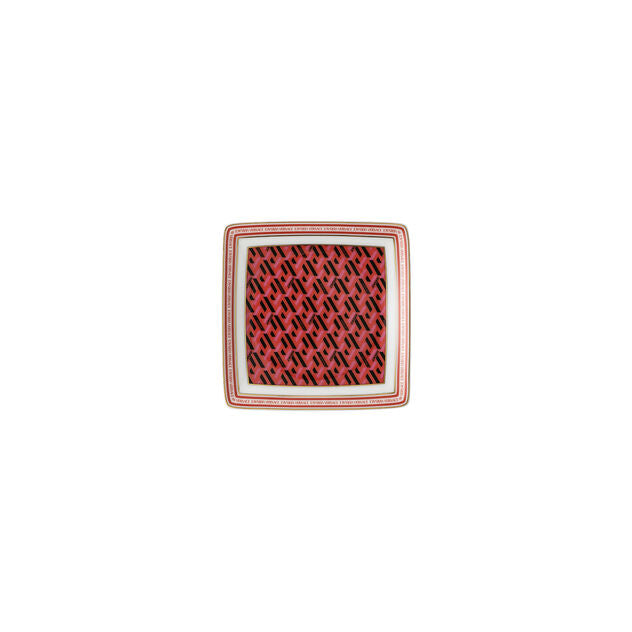 Coppetta Quadrata cm12 Versace La Greca Signature Red 11940-403766-15253