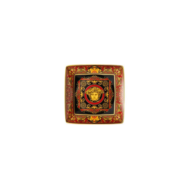 Coppetta quadrata cm12 Versace Medusa Red