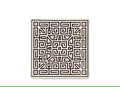 Ginori Svuotatasche 30x30 Labirinto Ebano