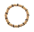 Bracciale elastico Pesavento Polvere di Sogni Hollow Argento 925 rosato Polvere minerale nera WPLVB690