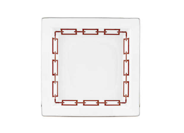 Ginori Svuotatasche Quadrato cm24 Catene Scarlatto