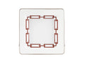 Ginori Svuotatasche Quadrato cm18 Catene Scarlatto