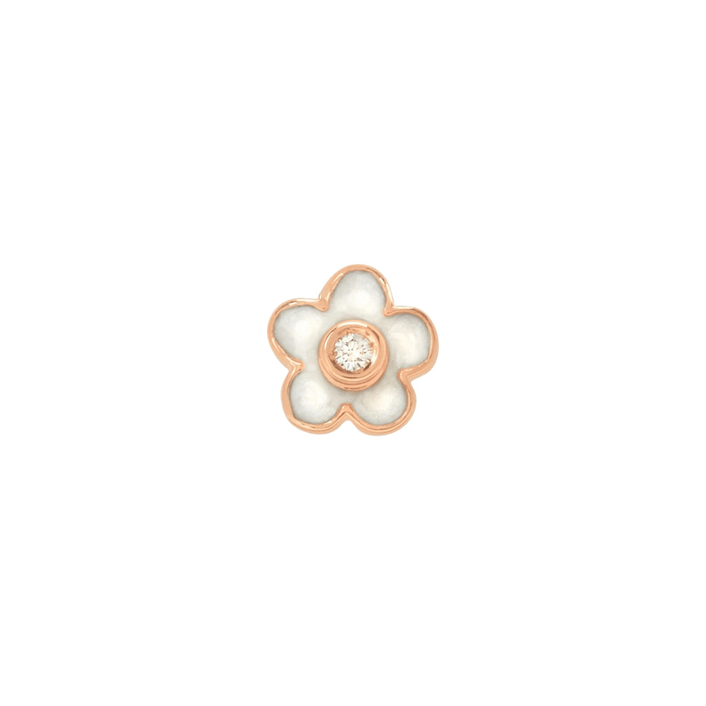 Mono orecchino stud fiore Dodo DHC3003-FLOWS-EBB9R