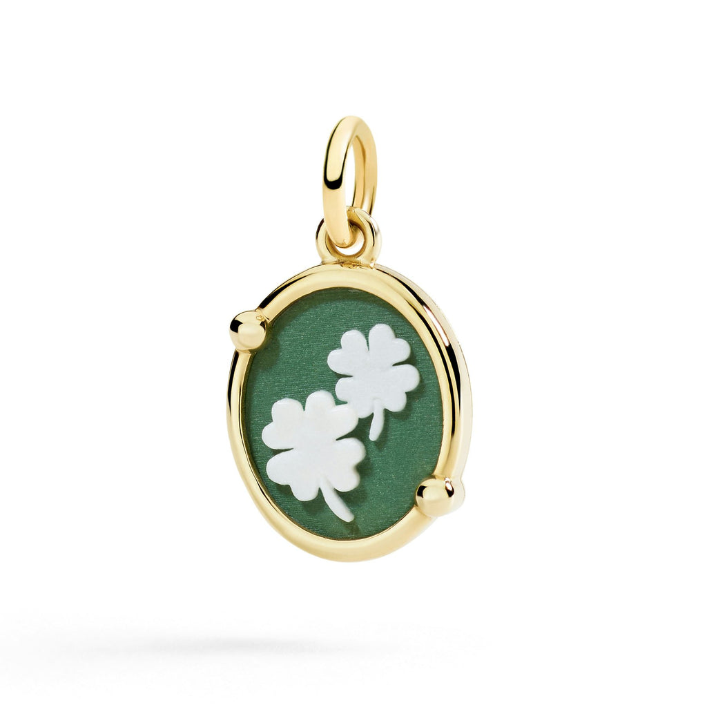 Ciondolo Dodo Quadrifoglio DMC5016-CAMEO-VE09G