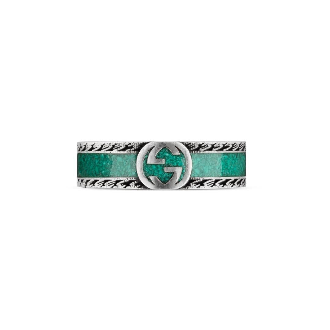 GUCCI INTERLOCKING G RING YBC645573001