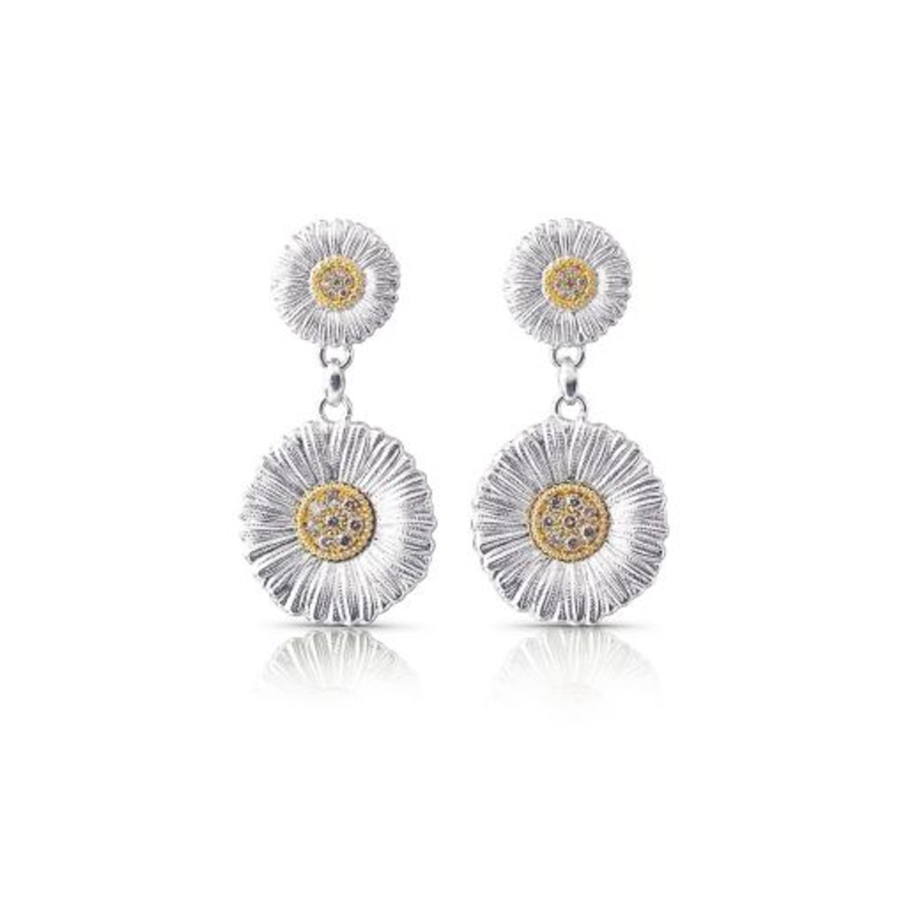BLOSSOMS DIAMONDS DAISY STUD EARRINGS JAGEAR023558