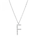 Collana Rosato Cubica lettera F RZCU06