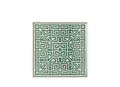 Ginori Centrotavola 30×30 Labirinto Smeraldo