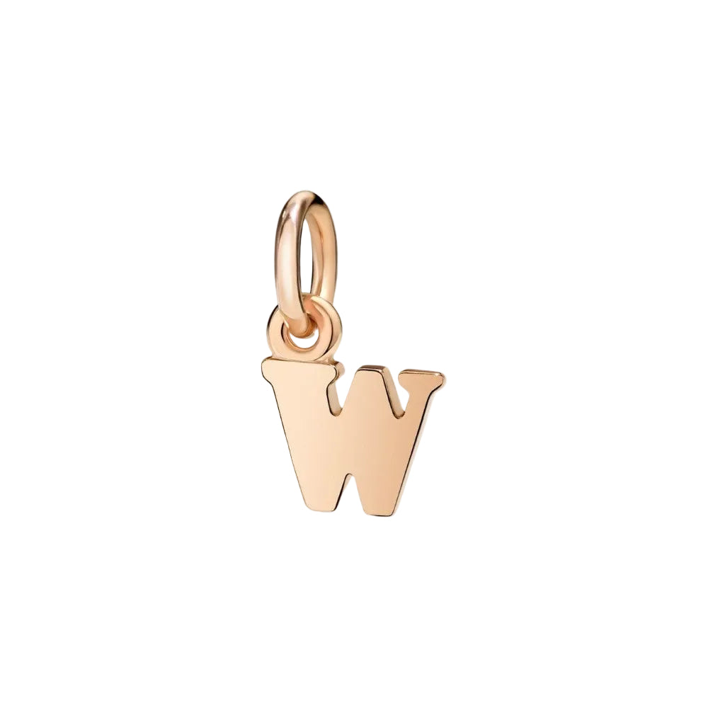 Charm Dodo lettera W piccola DLET9P/W