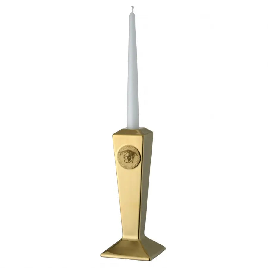 Candeliere Porcellana Versace Rosenthal decoro Medusa Gold 14299-403609-25713