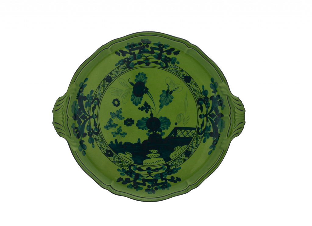 Piatto Torta Ginori Oriente Italiano Malachite
