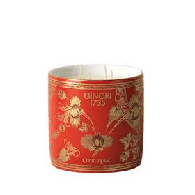 Candela Profumata Grande Ginori Oriente Italiano Cuoio Rosso