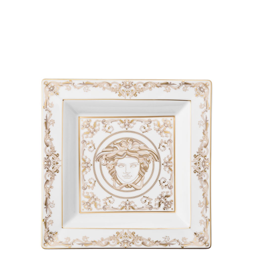 Coppa Porcellana Versace Rosenthal decoro Medusa Gala rifinitura oro 14085-403635-25822
