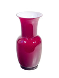 Vaso Venini Opalino Rosso Ciliegia