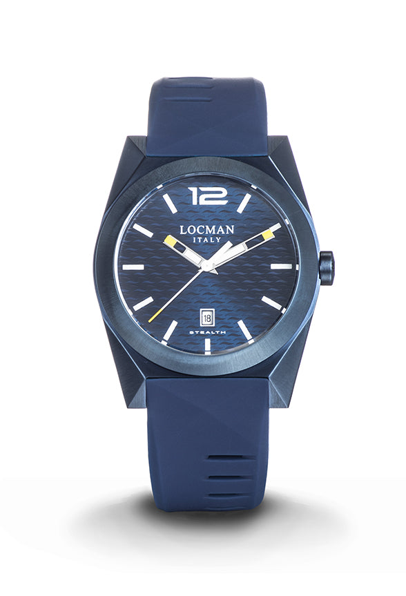 Orologio Locman "Stealth" 0810B02S-BLBLWHSB