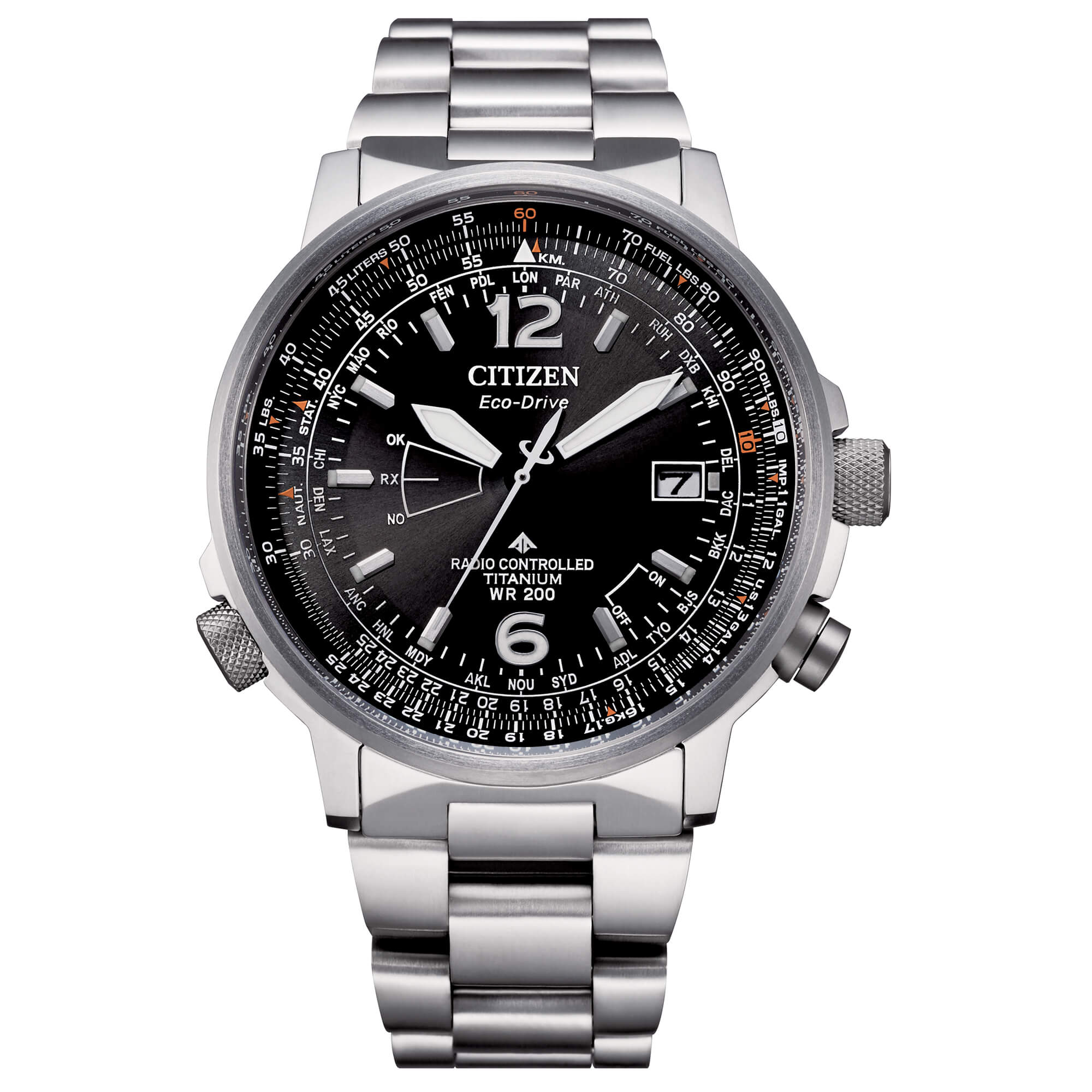 Orologio Citizen Pilot Radiocontrollato Super Titanio CB0230-81E