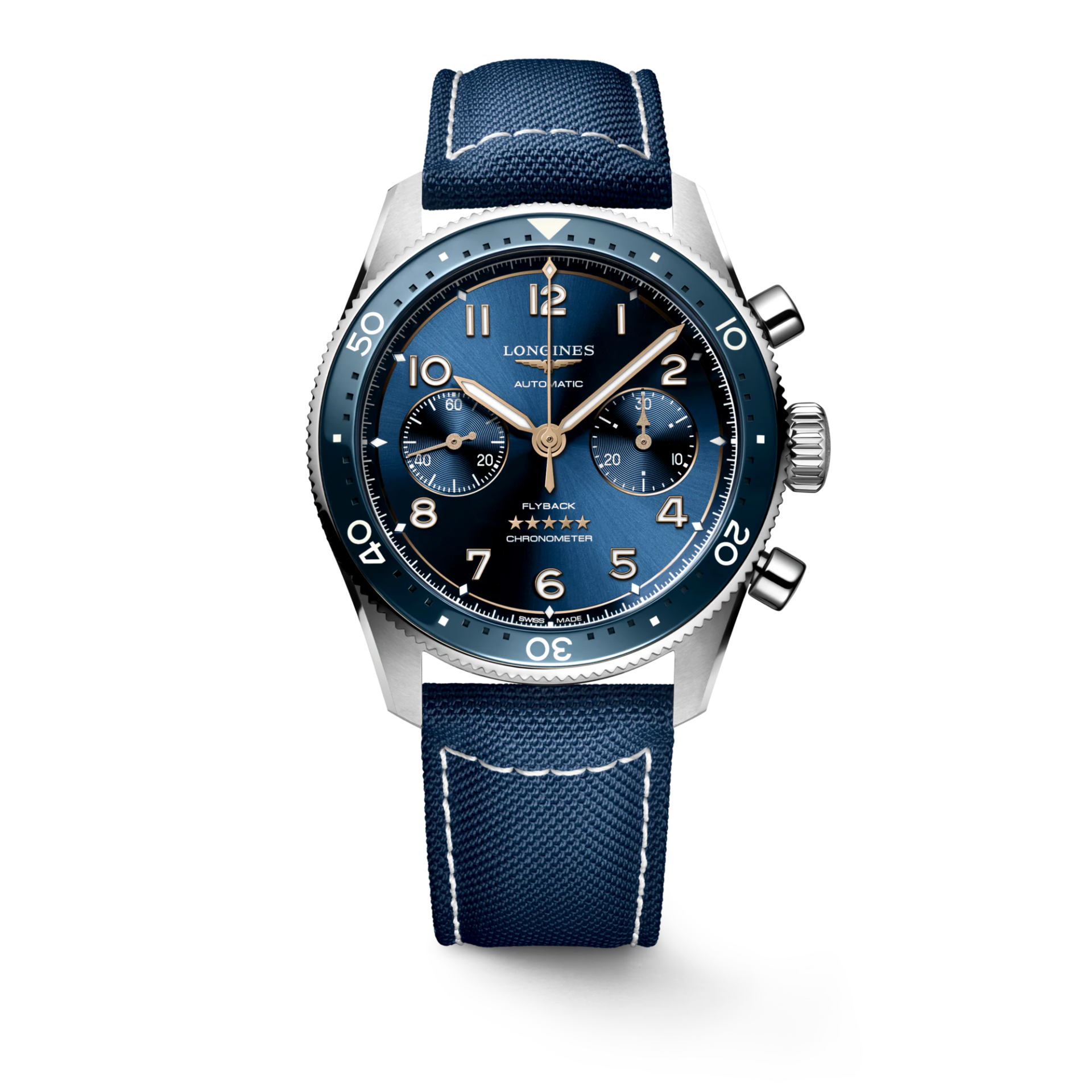 Orologio Longines Spirit Flyback L3.821.4.93.2