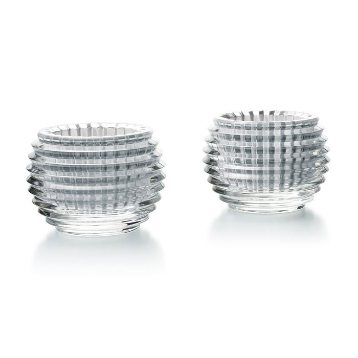 Eye Coppia Candele Argento