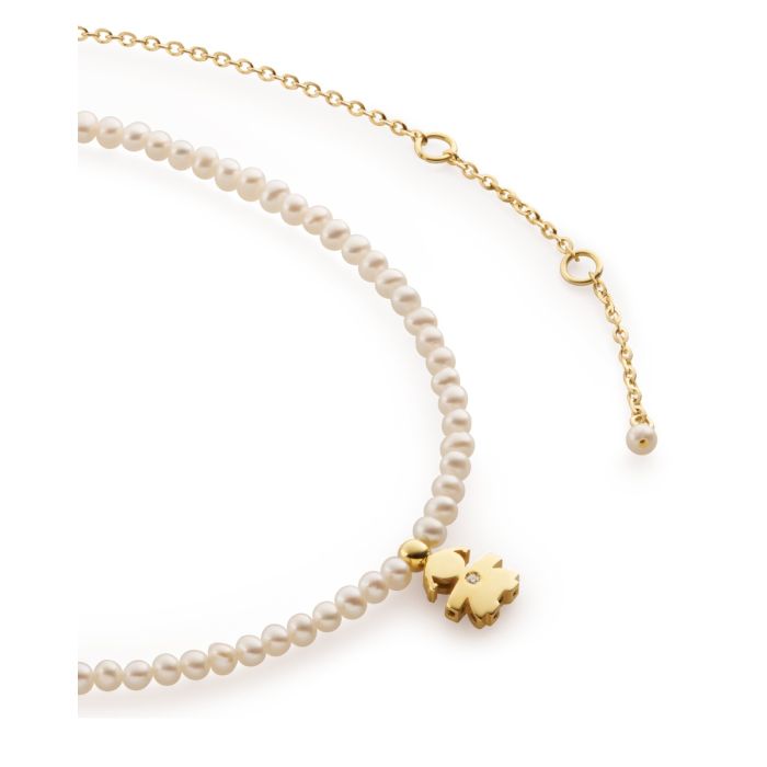 Collana LeBebè Le Perle con sagoma bimba LBB821