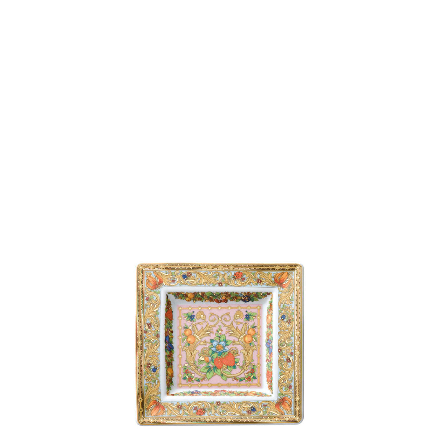 Coppa Porcellana Versace Rosenthal decoro Le Jardin de Versace rifiniture oro 14085-102912-25814