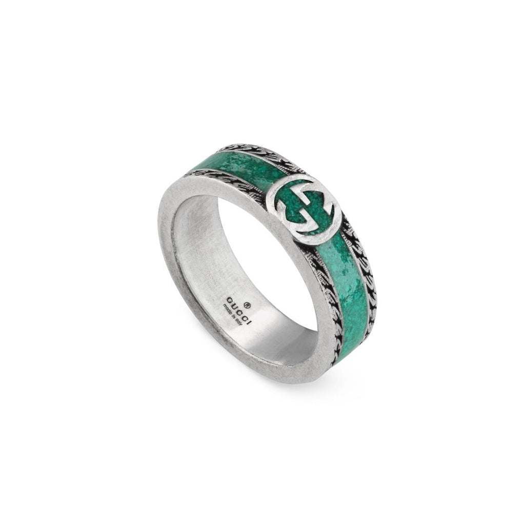 GUCCI INTERLOCKING G RING YBC645573001