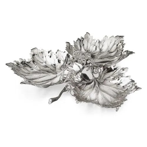 Centrotavola in Argento Tris Foglie Vite Buccellati