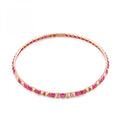 Collana Chocker Rosato "Cubica" RZCU72