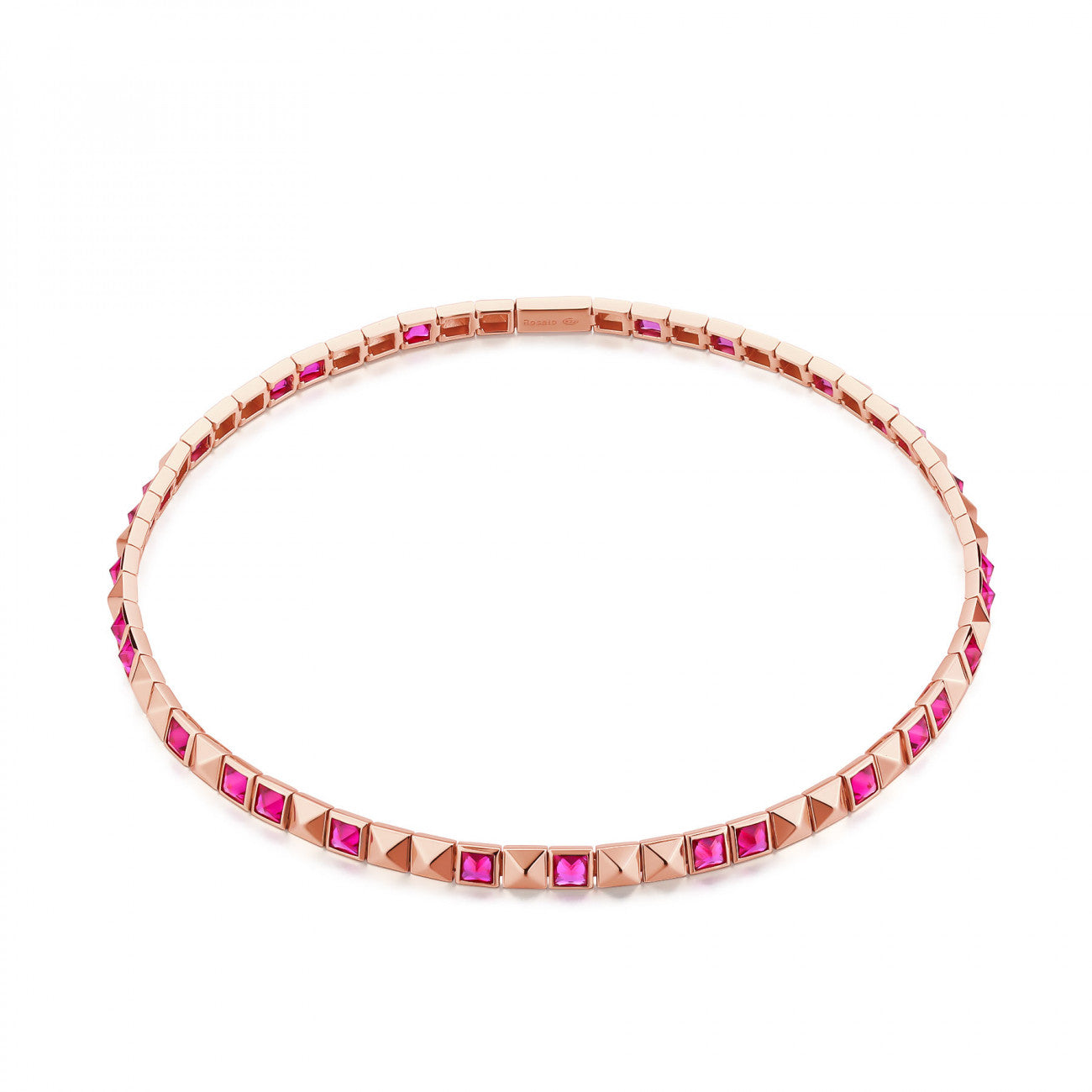 Collana Chocker Rosato "Cubica" RZCU72