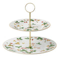 Alzatina 2 piani Bone china Wedgwood Strawberry 4000-1783