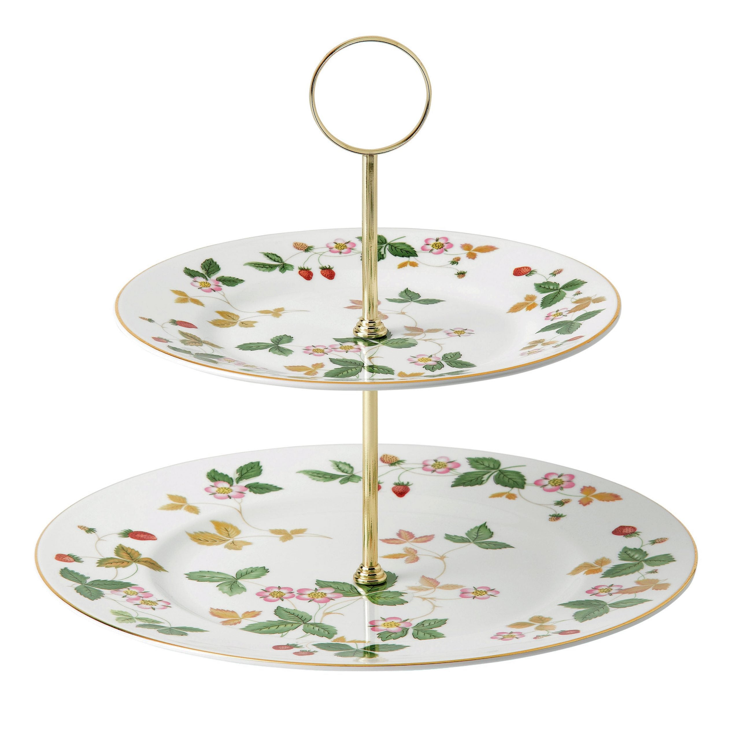 Alzatina 2 piani Bone china Wedgwood Strawberry 4000-1783