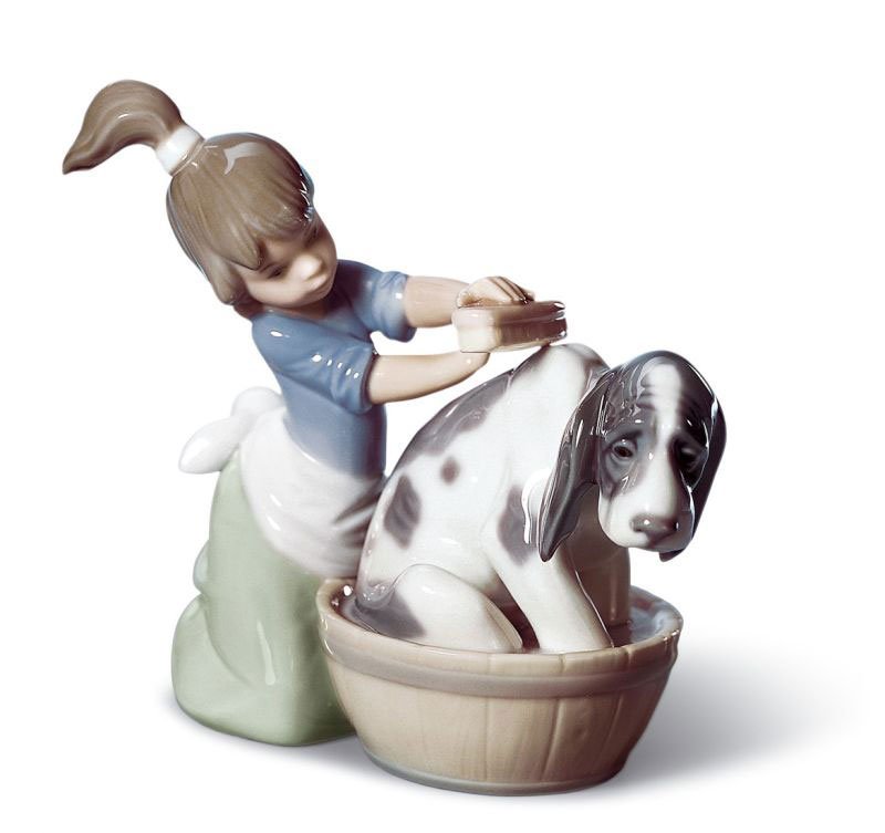 Figura Lladrò Lavaggio del cane 01005455